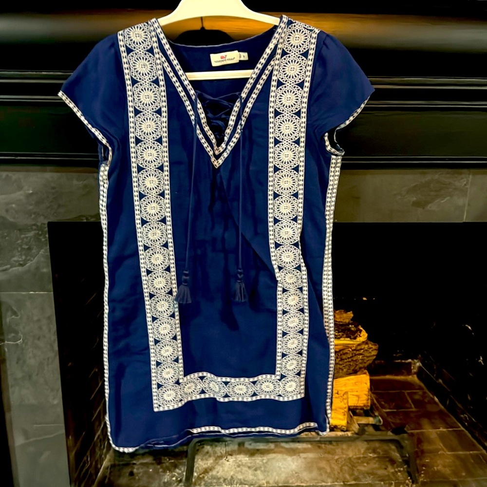 VINEYARD VINES LINEN BLEND DRESS Size 8